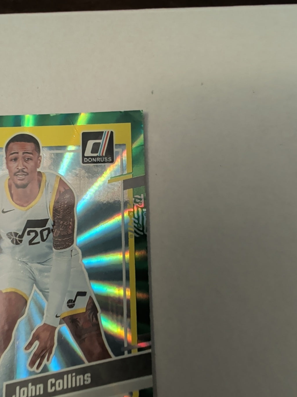 2023-24 Donruss John Collins #184 Green Holo Laser Parallel Utah Jazz