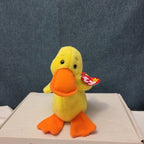 TY Beanie Baby QUACKERS the Duck 1994 Mint Plush Mint Tags Vintage Yellow Plush