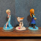 Disney Infinity Frozen 3 Figure Lot Elsa Anna Olaf PVC Loose