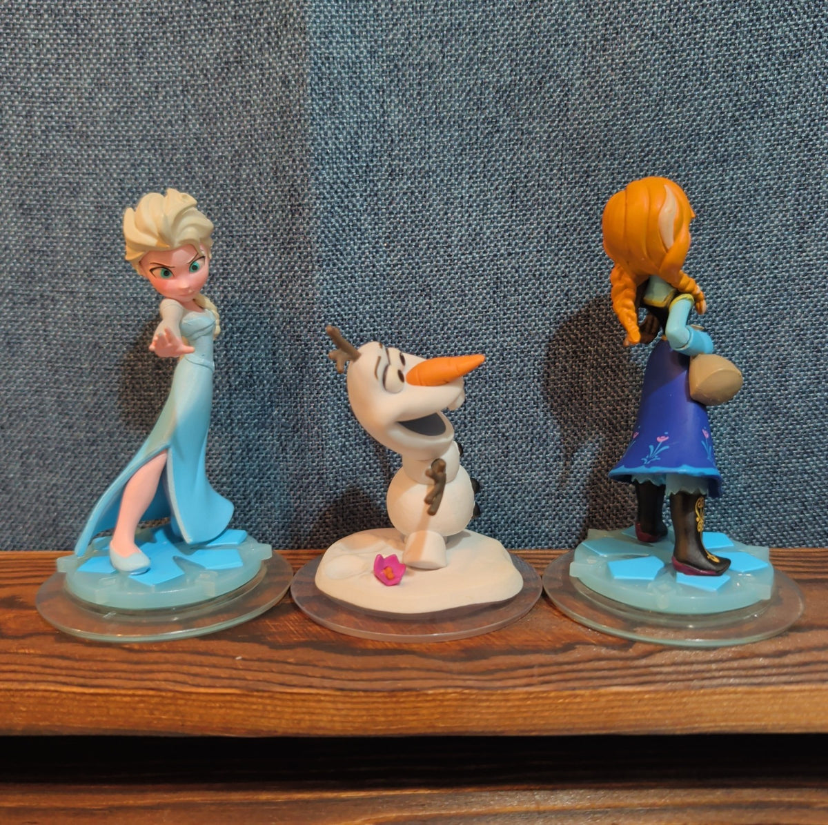 Disney Infinity Frozen 3 Figure Lot Elsa Anna Olaf PVC Loose