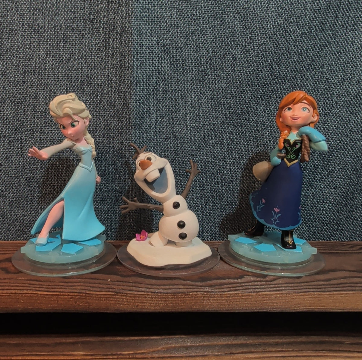Disney Infinity Frozen 3 Figure Lot Elsa Anna Olaf PVC Loose