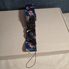 Blue Floral Phone Lanyard Quick Release Detachable Strap Loop