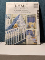 McCall's M4328 Nursery Decor Pattern 2003 Crib Quilt Bumper Skirt Stacker UNCUT