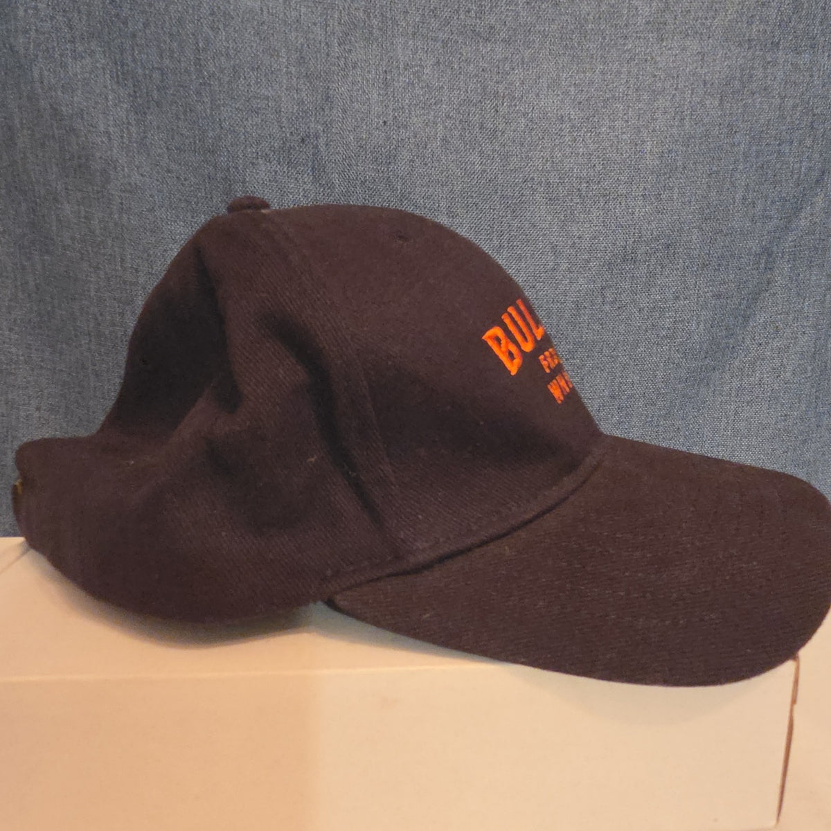 Bulleit Frontier Whiskey Hat Cap Sportsman Charcoal Black Strapback