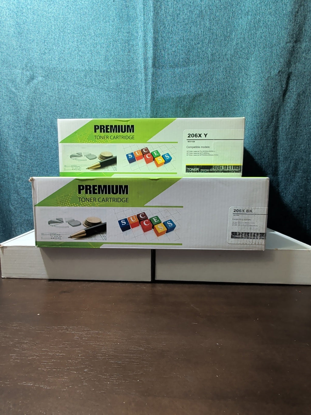 Compatible HP 206X Toner Lot (1 Black, 2 Yellow) | High Yield W2110X, W2112X