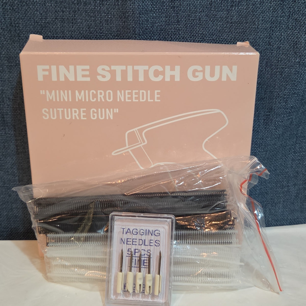 Fine Stitch Tagging Gun Micro Needle Fastener Clothing Tool Blue New OB