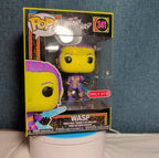 Funko Pop Marvel Infinity Saga Blacklight Wasp 341 Target Exclusive in Protector