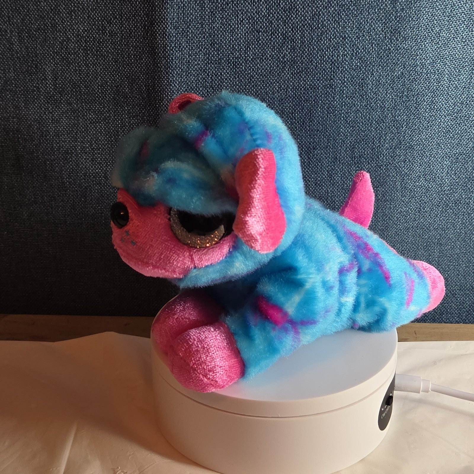 Zuru CoCo Surprise Neon Cone Poppy The Dog Blue & Pink Plush W/ Surprise Inside