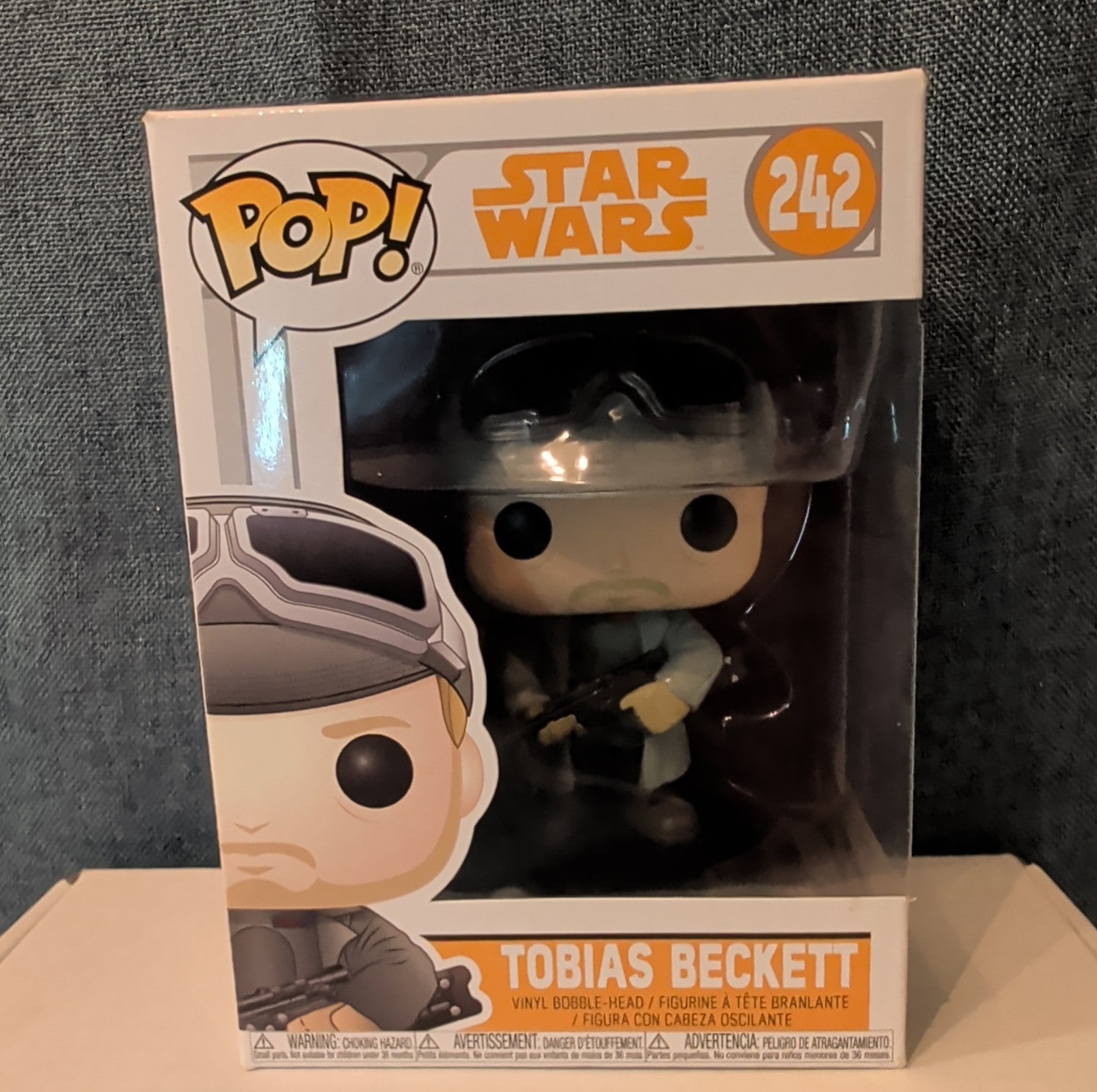 Funko POP Star Wars Tobias Beckett 242 Vinyl Bobble-Head in Box with Protector