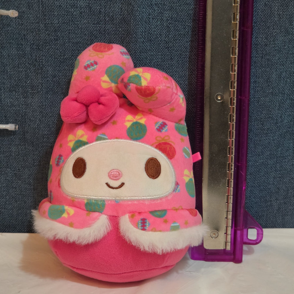 Squishmallows Sanrio My Melody Holiday Ornament Plush