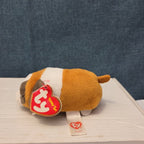 Ty Teenie Tys Gypsy St Bernard Dog Stackable Plush Blue Glitter Eyes MWMT 42205