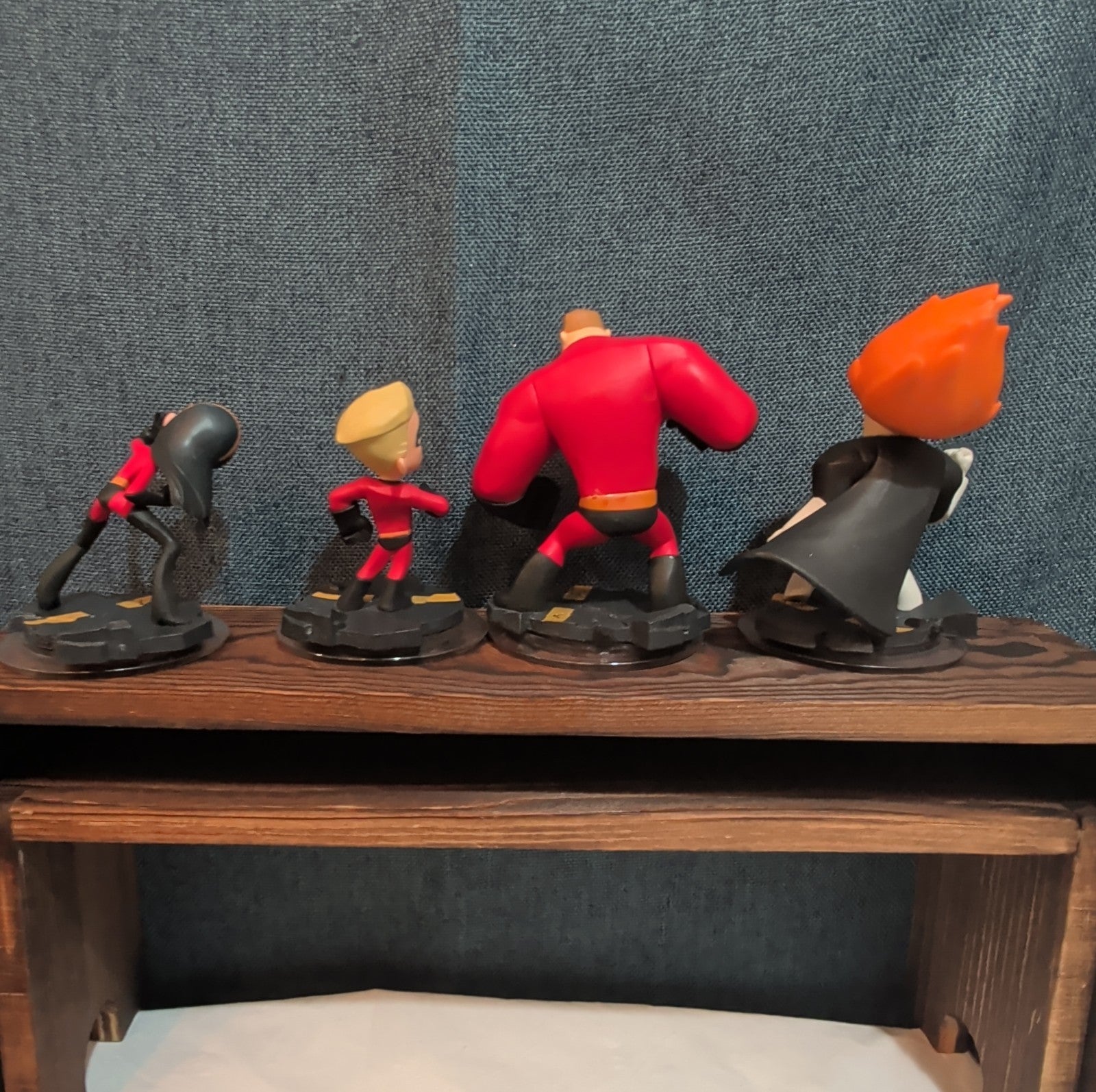 Disney Infinity 1.0 Incredibles 4 Figure Lot Syndrome Dash PVC Loose