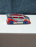 Hot Wheels Speed Box (2012) | Red White & Blue "Super Chromes" |Diecast Van