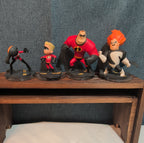 Disney Infinity 1.0 Incredibles 4 Figure Lot Syndrome Dash PVC Loose