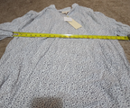 Grand & Greene Blouse Womens XL Speckled Print V-Neck Long Sleeve NWT Shirt