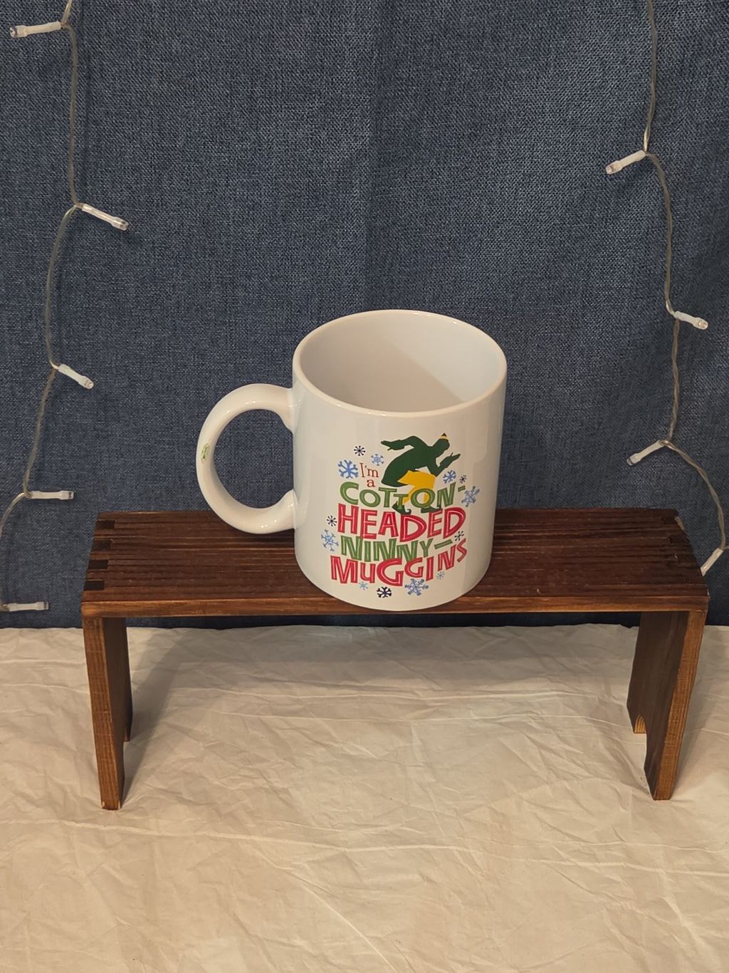 ELF Christmas Movie Ceramic Coffee Mug I'm a Cotton-Headed Ninny-Muggins 20 oz