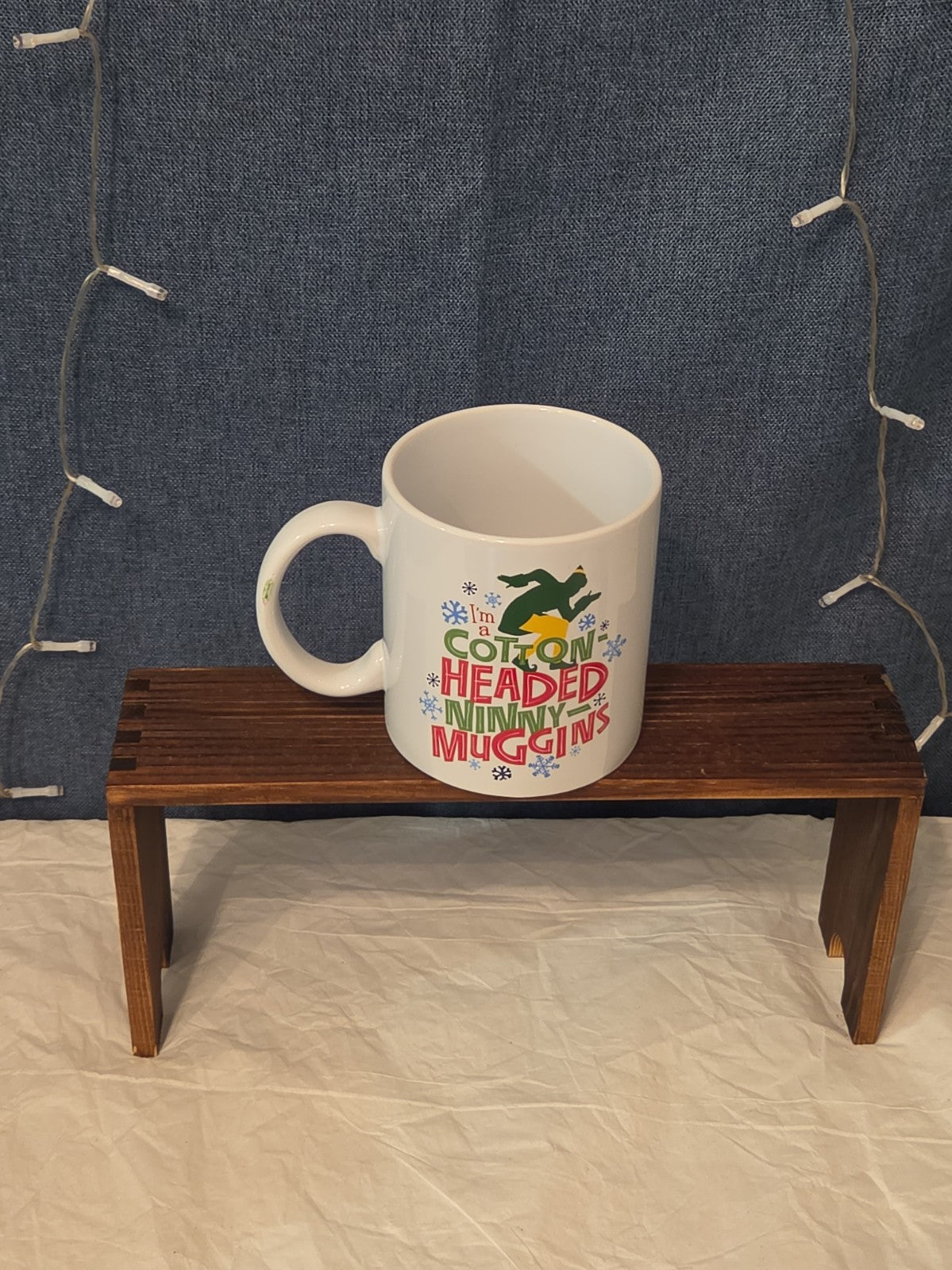 ELF Christmas Movie Ceramic Coffee Mug I'm a Cotton-Headed Ninny-Muggins 20 oz