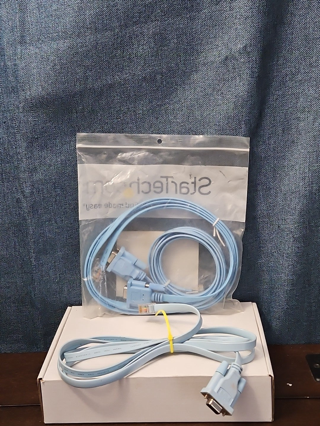 StarTech Cisco Console Cable 6ft | DB9 to RJ45 Management Router Switch | Blue