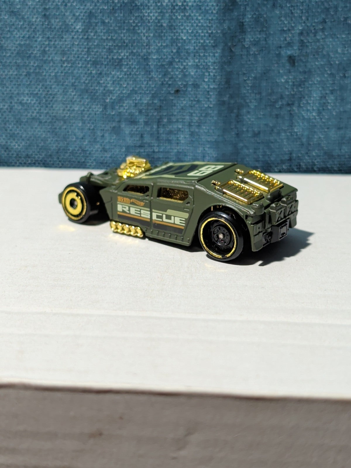 Hot Wheels Lethal Diesel | 2020 HW Rescue "Artichoke Green" | Matte & Gold