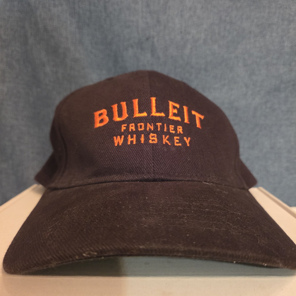 Bulleit Frontier Whiskey Hat Cap Sportsman Charcoal Black Strapback