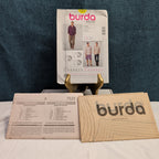 Burda 7525 Men's Shirt Pattern Button Up Tuxedo Bib Band Collar SZ 34-44 UNCUT