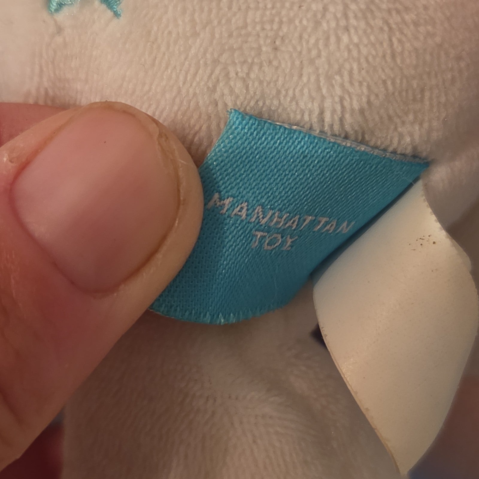 Manhattan Toy White Pink Unicorn Plush Rainbow Stars