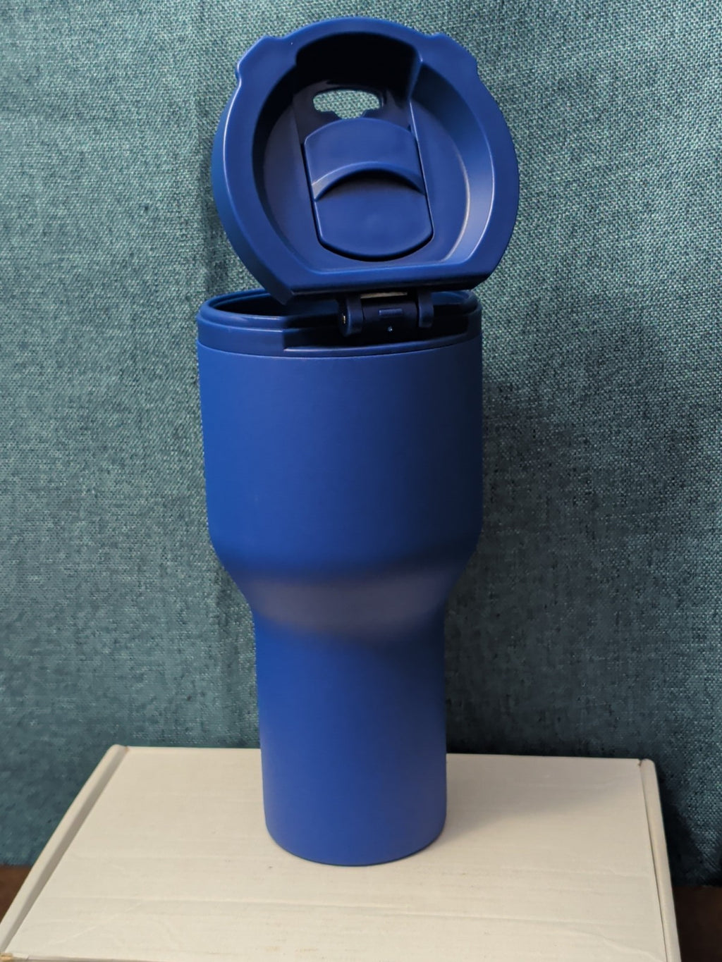 NEW HINJ 30oz Insulated Travel Tumbler Blue | Permanent Lid Stainless Steel
