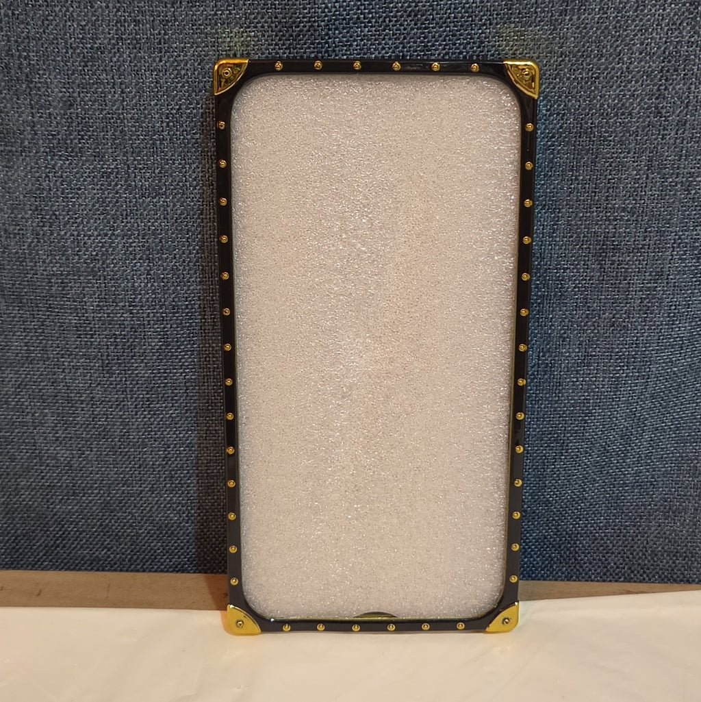 Boutique Samsung Galaxy Queen Crown Gold Square Case Shockproof