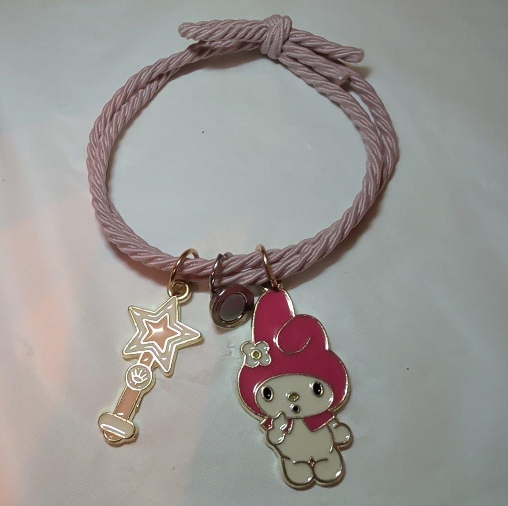 Kuromi My Melody Magnetic Friendship Bracelet Set Enamel Kawaii Y2K  OS