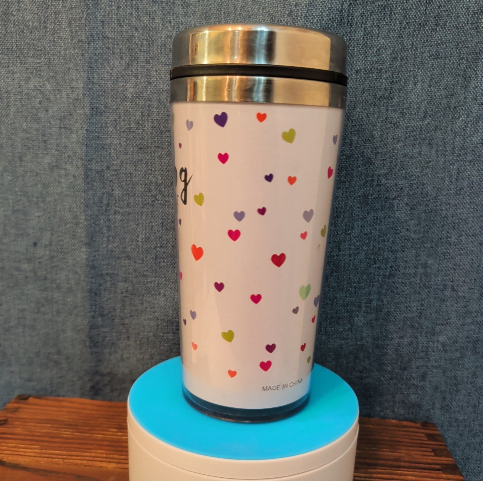 Teacher Work of Love Travel Tumbler 20oz Stainless Acrylic Hot Cold Cup