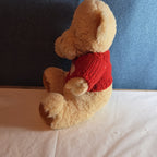 Avon 2010 Teddy Bear Plush Red Knit Heart Sweater Tan 9" Valentine