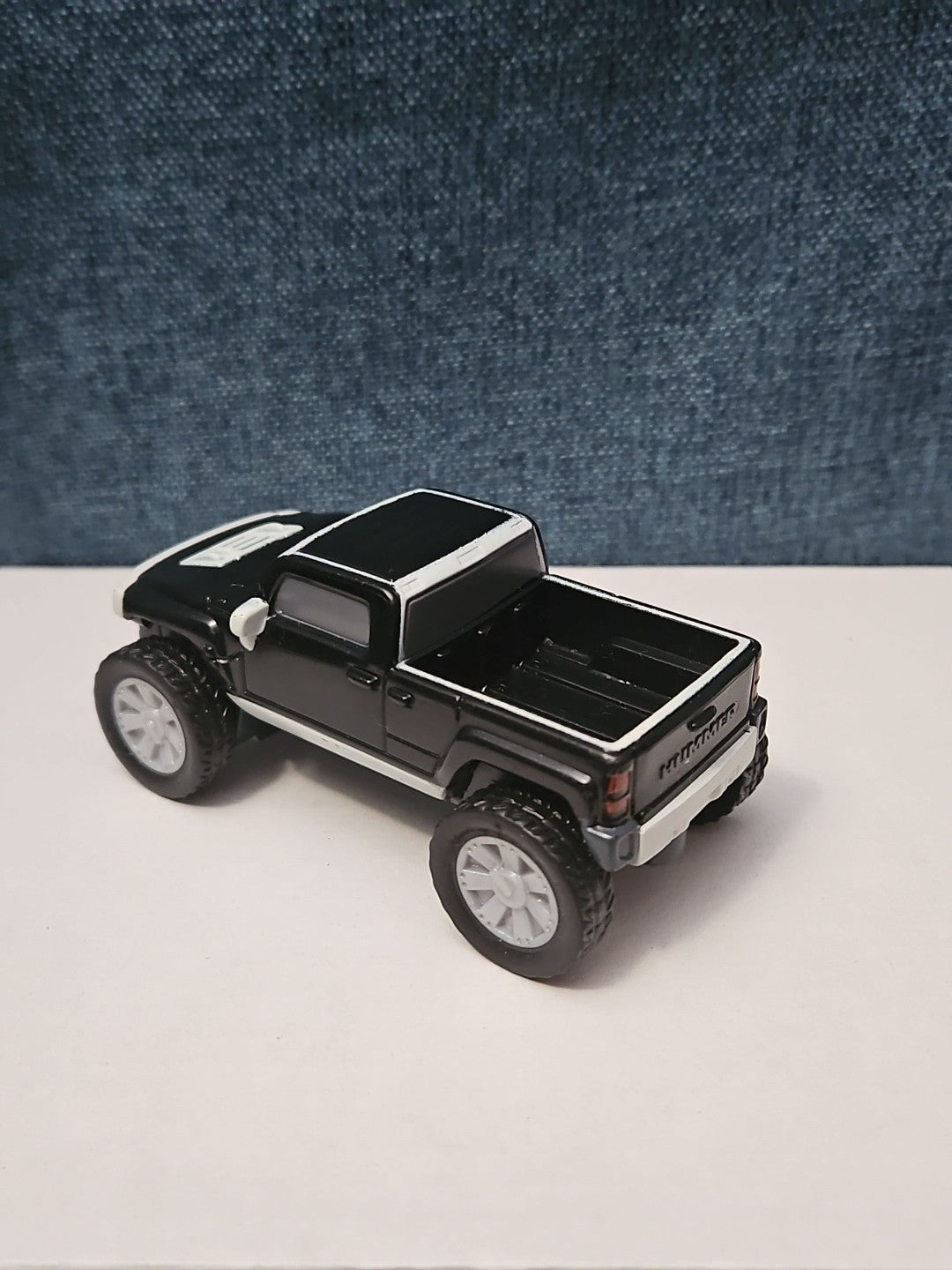 McDonald's Hummer H3T Toy Truck | 2006 Happy Meal Friction Car | Black & White