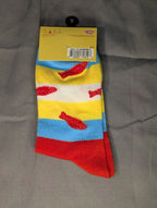 Odd Sox Swedish Fish Socks Crew Novelty Candy Licensed