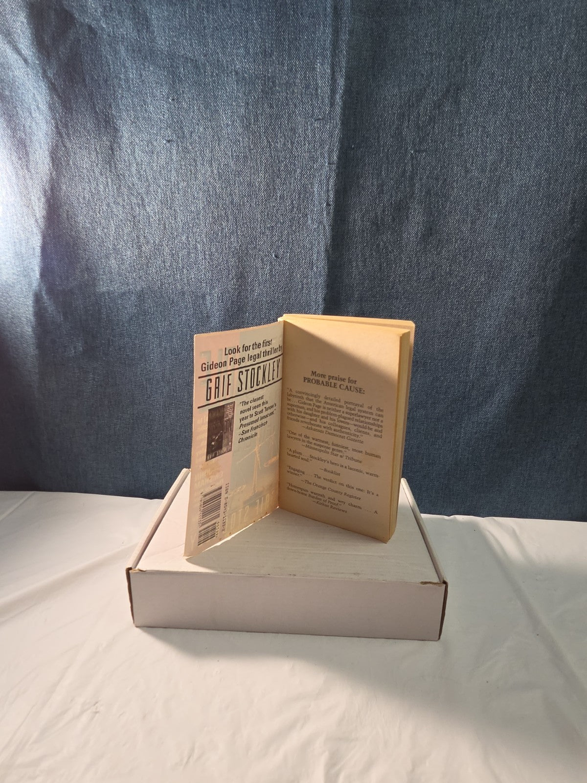 Probable Cause Grif Stockley  Paperback Gideon Page Legal Thriller Book