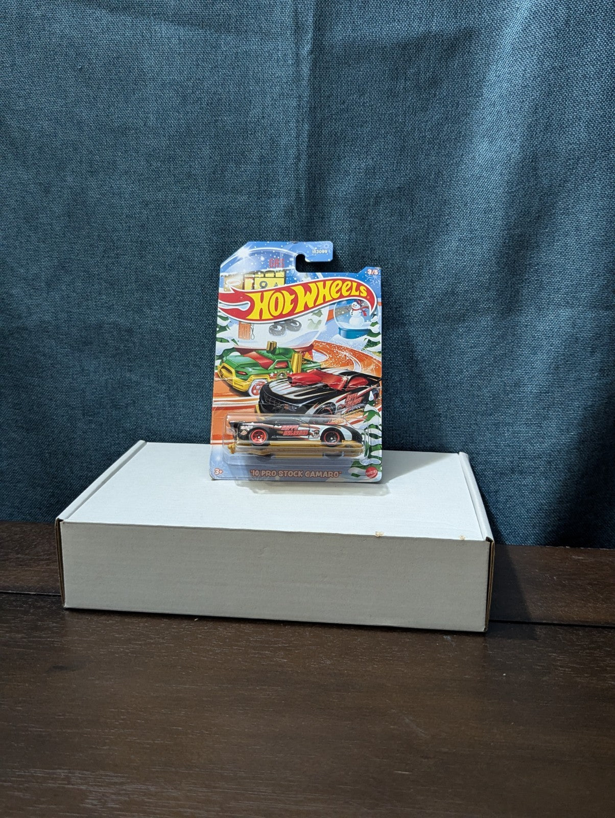 Hot Wheels 2010 Pro Stock Camaro Holiday Racers | Black Happy Holidays Car