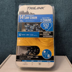 TriLink 14 Inch Chainsaw Chain 2 Pack S52 .043 52 Drive Links Husqvarna Poulan