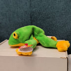 TY Beanie Baby SMOOCHY the Frog 1997 | MWMT Mint Tags | Retired Felt Mouth