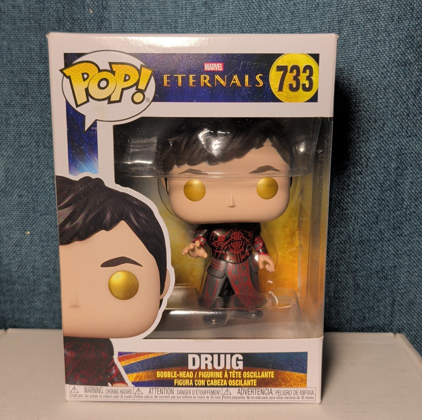 Funko Pop Marvel Eternals Druig 733 Bobble-Head Figure NIB with Protector