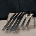 6 Pc GOURMET SETTINGS TAXI Flatware Set | 18/8 Stainless | 4 Knives | 2 Spoons