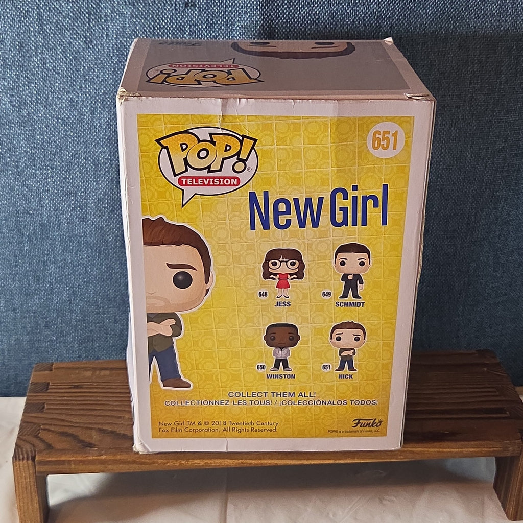 Funko Pop Television New Girl Nick 651 Vaulted Vinyl Figure 2018 With Protector