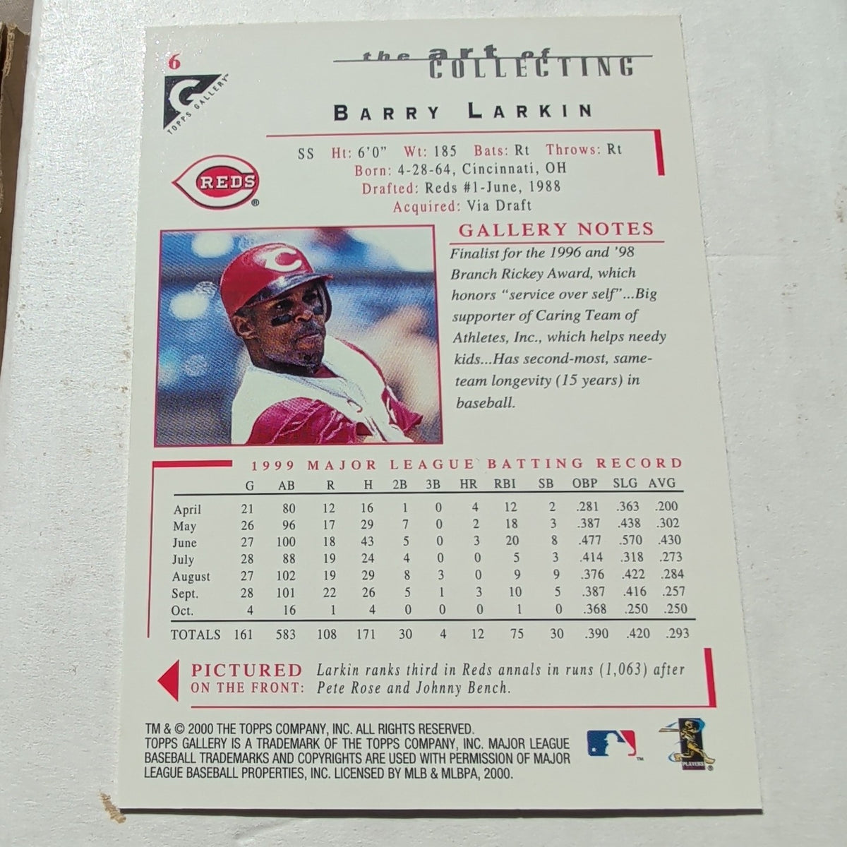 2000 Topps Gallery Rusty Greer #4 Texas Rangers Canvas Texture Baseball Card