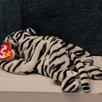 Ty Beanie Baby Blizzard White Tiger 1996 DOB Retired Stuffed Animal MWMT 04163