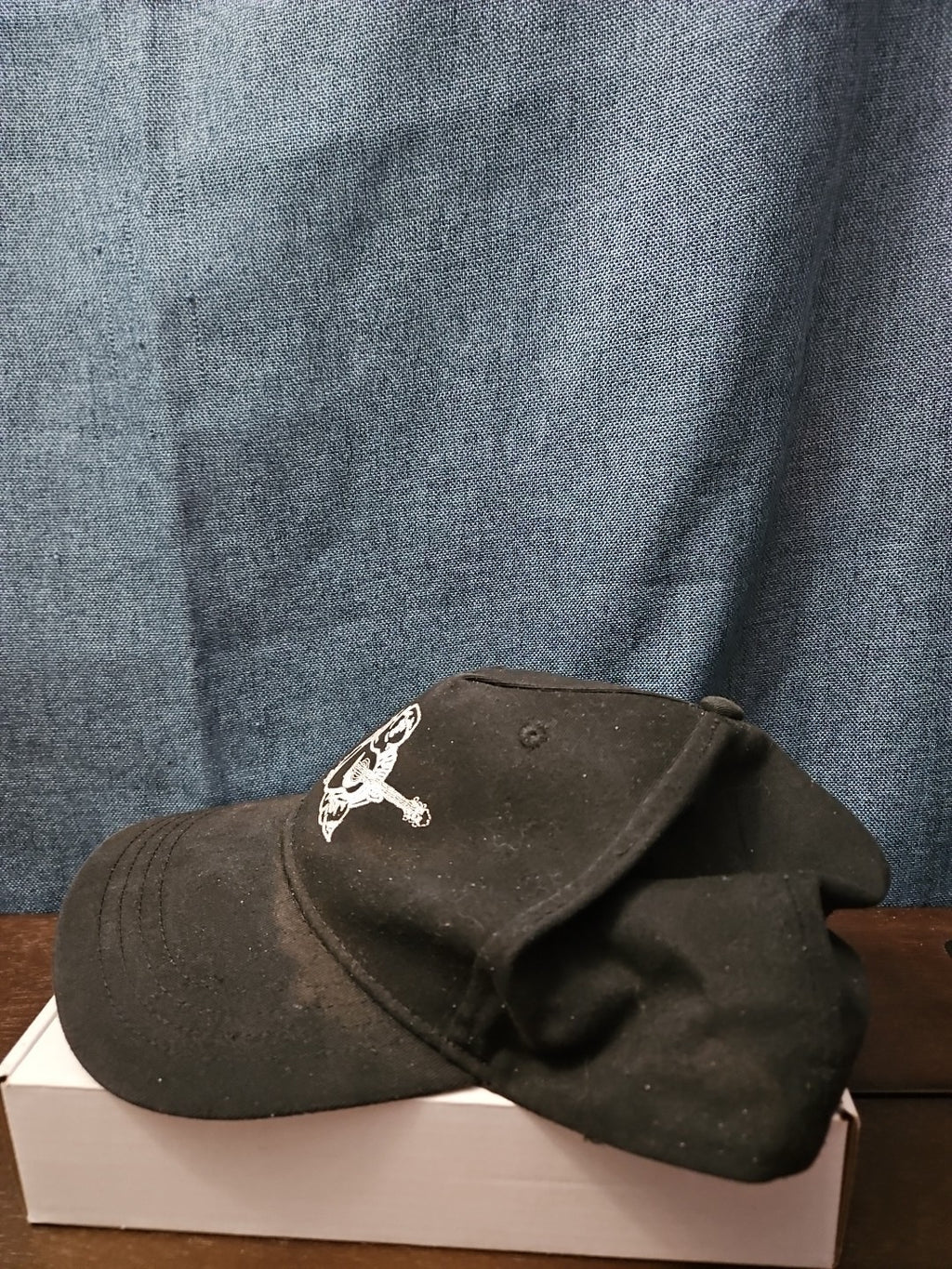 True Religion Hat Black Baseball Cap Buddha Design Adjustable Snapback Mens