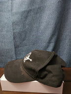 True Religion Hat Black Baseball Cap Buddha Design Adjustable Snapback Mens