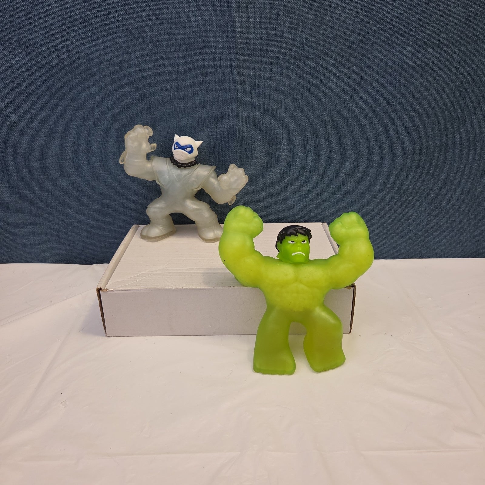 Goo Jit Zu Heroes Marvel Set of 4 Hulk Iron Man Pantaro Blazagon Squishy Toy