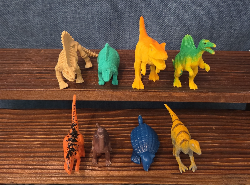 Mini Plastic Dinosaur Figure Lot 8 Prehistoric Toys