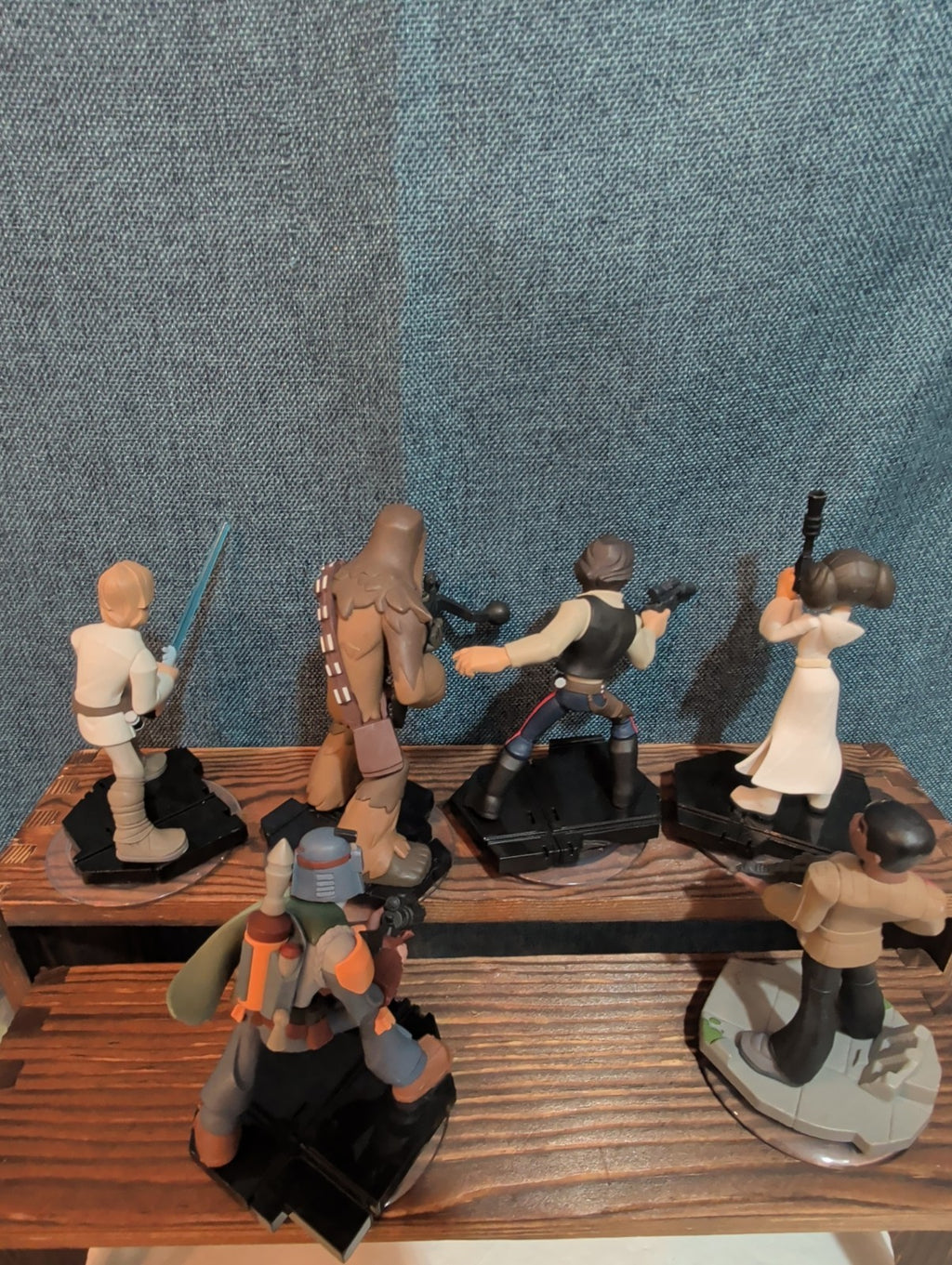 Disney Infinity 3.0 Star Wars 6 Figure Lot Luke Han Leia PVC Loose