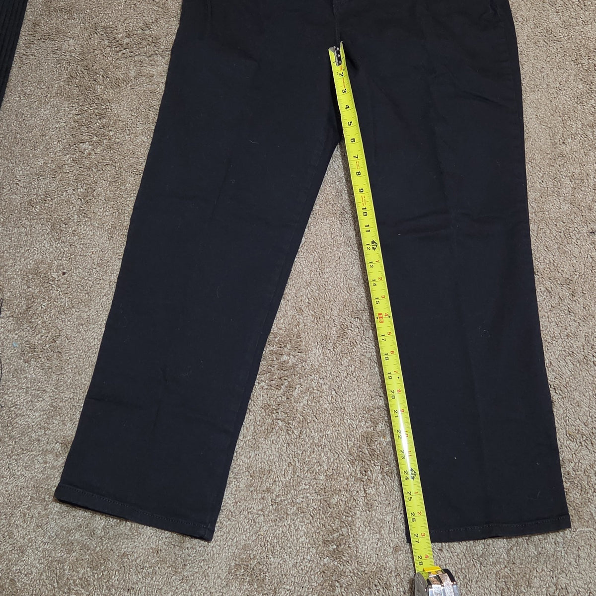 Gloria Vanderbilt Amanda Black Jeans Stretch 14P Short Women Classic