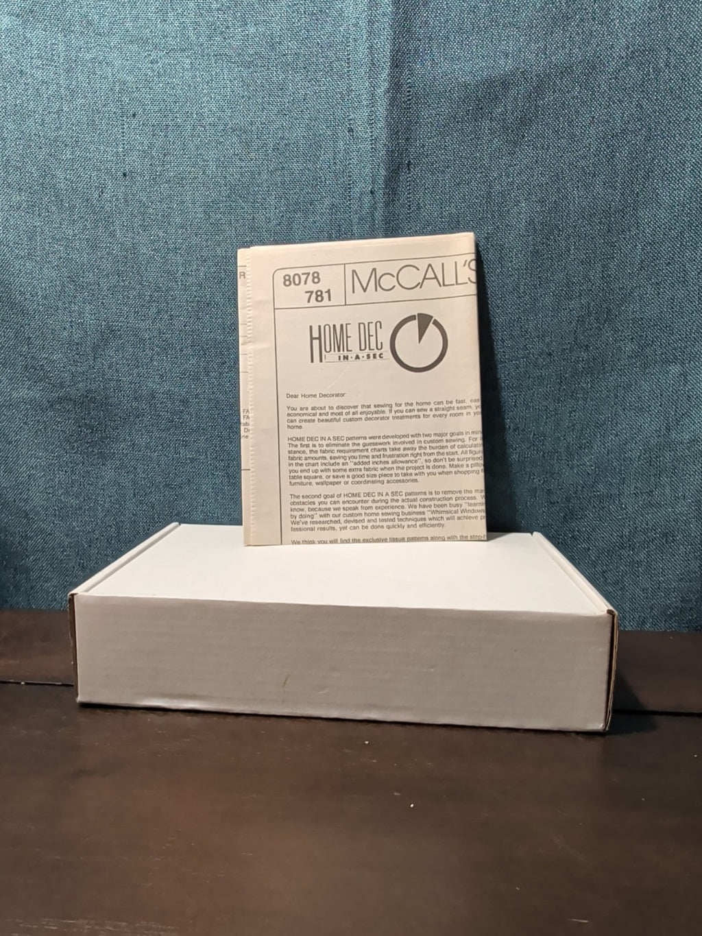 Vintage 1995 McCalls 8078 Home Dec In A Sec Window Treatment Swag Valance UNCUT