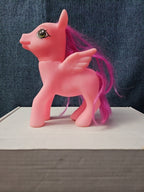 Pink Pegasus Pony Toy | 4.5"  MLP Style "Fakie" Figure | Magenta Hair
